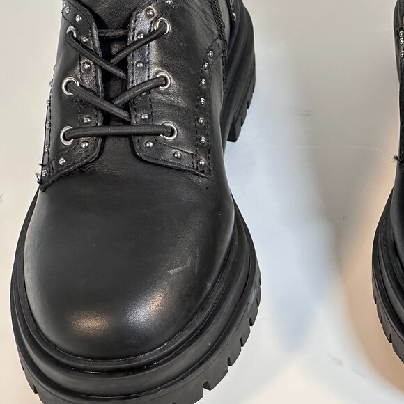 Ladies size 7.5 Black combat boots - Picture 5 of 15